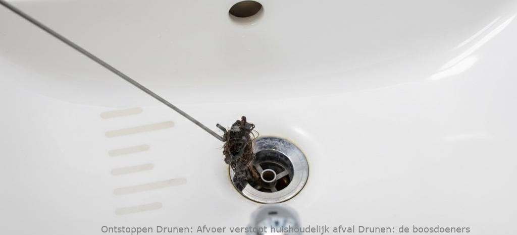 Afvoer verstopt huishoudelijk afval Drunen: de boosdoeners