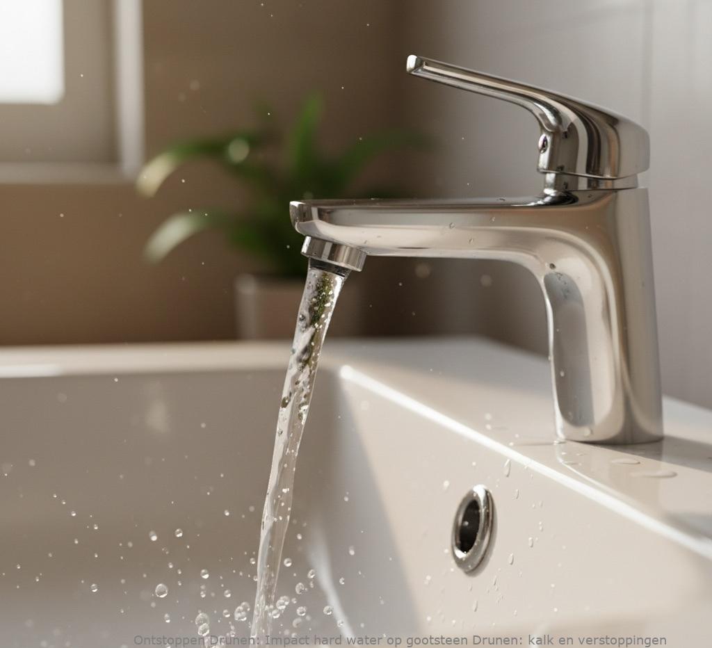 Impact hard water op gootsteen Drunen: kalk en verstoppingen