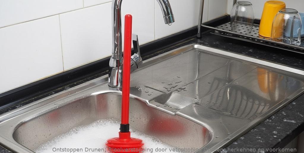 Rioolverstopping door vetophoping Drunen: herken en voorkom